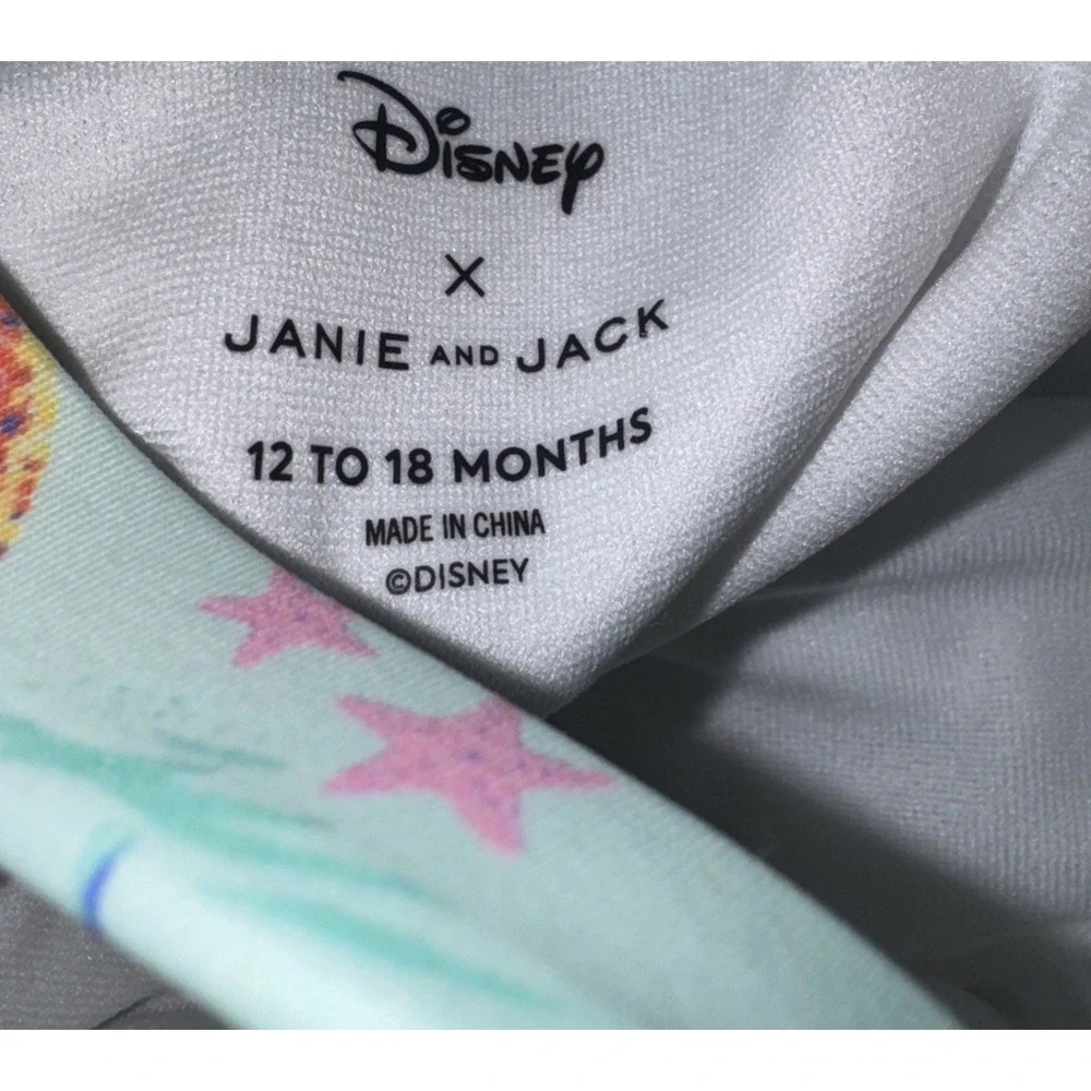 Janie And Jack X Disney Little Mermaid One Piece Swimsuit‎ Baby 12-18 Months NWT